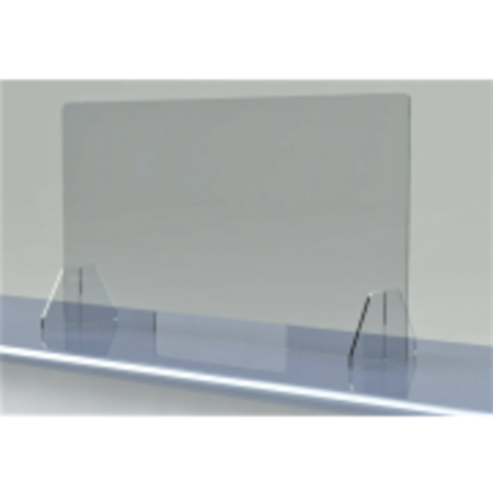 PROFESSIONAL PLASTICS Acrylic Countertop Sneeze Guard With Legs, 0.220 Thick 30 Wide X 30 T FAB-SNEEZEGUARD30X30FREESTANDI